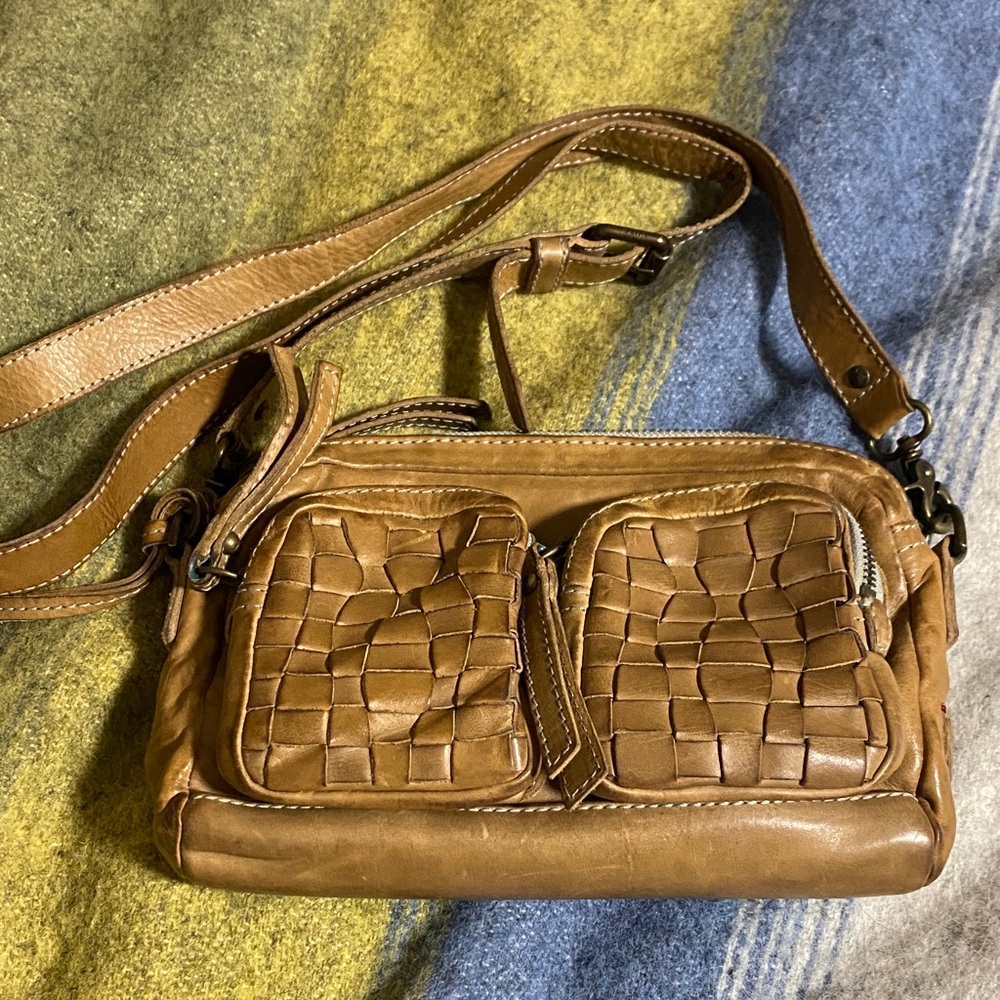 Frye Brown Leather Crossbody Bag